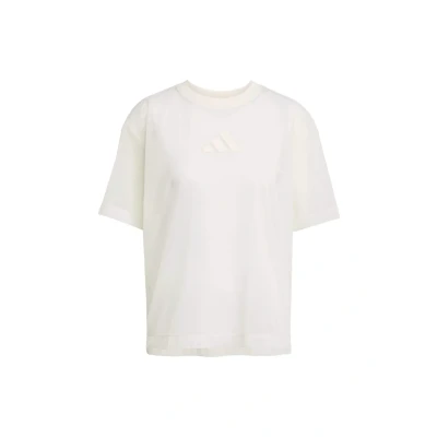 Imagen de adidas Sportswear SOFT LUX MESH TEE Camiseta estampada, Mujer, Talla: XXL, Off white