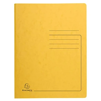 Imagen de Exacompta 240229E Carpeta archivadora con resorte para documentos perforados (355 g/m2), color amarillo