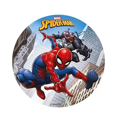 Imagen de Dekora Disco Decoración de Tartas Cumpleaños Infantiles Spiderman 15,5 cm