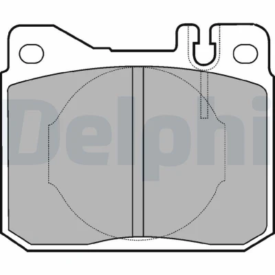 Imagen de DELPHI LP221 Juego de pastillas freno no preparado para indicador desgaste sin chapa antichirridos accesorios MERCEDES BENZ: W123 Berlina