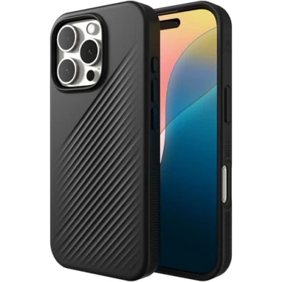 Imagen de ZAGG Luxe Snap Grafeno Magnético Back Cover Negro Apple iPhone 16 Pro