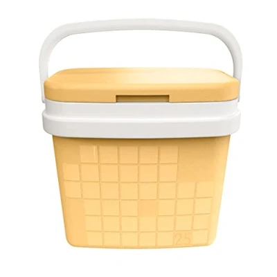 Imagen de COM FORT HOUSE Nevera Portátil con Asa Rígida Porta Alimentos para Camping, Playa, Acampada Color Pastel Capacidad 25L