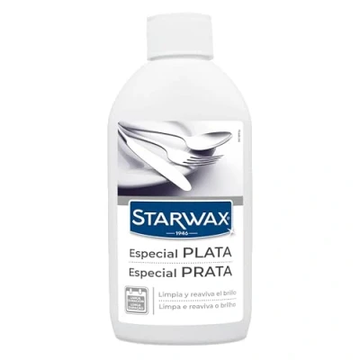 Imagen de STARWAX Limpiador Plata Limpia y da brillo Efecto larga duración Retrasa la oxidación Perfume agradable No raya Sin amoníaco Fabricado en Francia 250ml