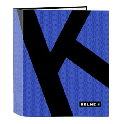 Imagen de Safta M657 Kelme Royal Carpeta Folio 4 Anillas, Ideal para Niños de Diferentes Edades, Cómoda y Versátil, Calidad Resistencia, 27x6x33 cm, Color Negro, Estándar (512403657)