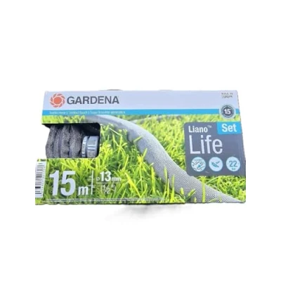 Imagen de Gardena manguera textil Liano Life 1/2 pulgadas, 15m: de jardín tejido muy flexible, con interna PVC, sin dobleces, ligera, resistente a la climatología (18445 20)