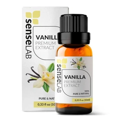 Imagen de SenseLAB Aceite Esencial de Oleorresina Vainilla Natural 100% Puro Grado Terapéutico para Difusor Aromaterapia y Humidificador Relajante Calmante (10 ml)