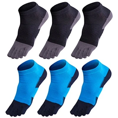 Imagen de GINZIN Hombres Deportes cinco calcetines del dedo pie 6 pares,cinco de los dedos,calcetines deporte,calcetines dedos hombre (2#)