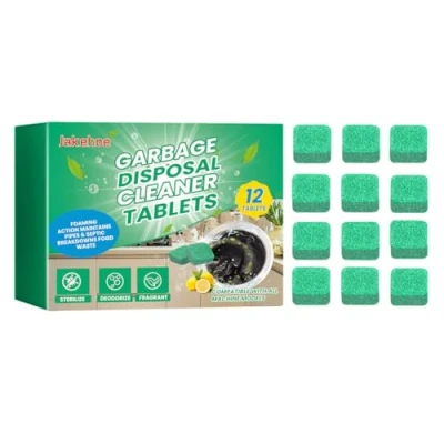 Imagen de Kexpery 12 pastillas desodorizantes de eliminación basura, potente limpiador drenaje fregadero y desodorizante, espuma limpieza profunda, ambientador cocina,