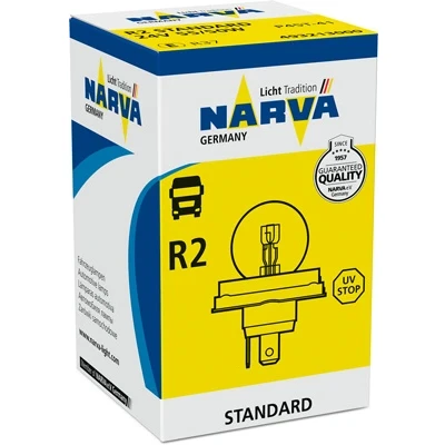 Imagen de NARVA 493213000 Lámpara, faro de carretera R2 (Bilux) 24V 55/50W Halógena