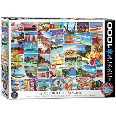 Imagen de EuroGraphics Beaches Globetrotter Playas Rompecabezas, Multicolor, Talla única (6000 0761)