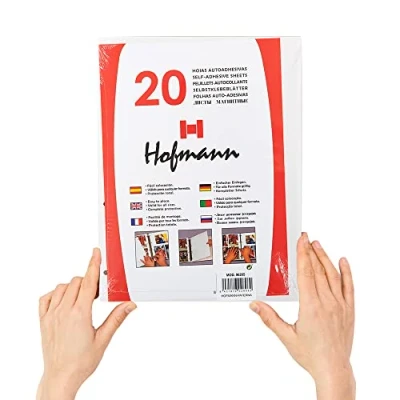 Imagen de Hofmann Hojas Autoadhesivas para álbum de Anillas Pack 20 235 x 320 0.1 mm
