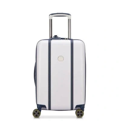 Imagen de Delsey Paris Cadence 4 Kabinentrolley MIT Dehnfalte Trolley, Talla: One Size, Elfenbein/blau