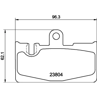 Imagen de HELLA 8DB 355 011 661 Juego de pastillas freno preparado para indicador desgaste LEXUS: LS III