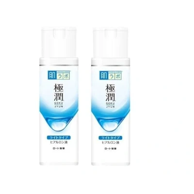 Imagen de Aburiya [Lote de 2] Hadalabo Gokujyun Loción hidratante hialurónica tipo ligero, 170 ml, hecho en Japón