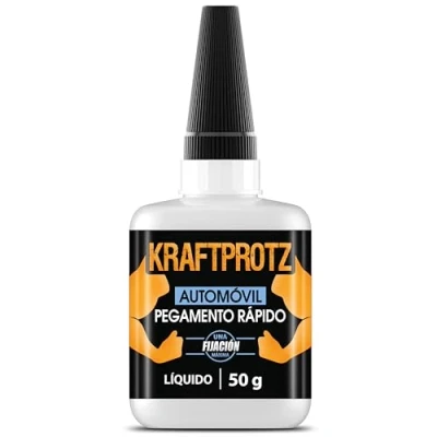 Imagen de ARKA KRAFTPROTZ AUTOMÓVIL Pegamento instantáneo extra fuerte líquido transparente para automóviles Ideal plástico, tela, vidrio, cuero, madera y más