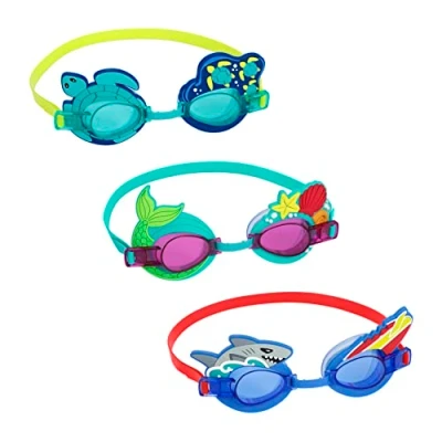 Imagen de BESTWAY Gafas de Natación Infantiles Aqua Burst Essential Pack 3 Unidades 13x5x2 cm Multicolor