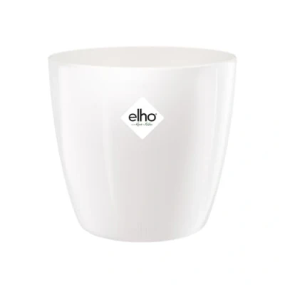 Imagen de elho Brussels Diamond Round Maceta Redonda, White, 20 cm