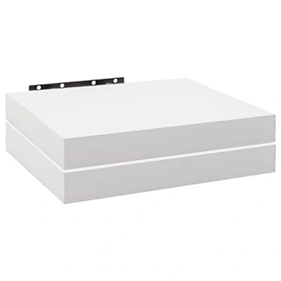 Imagen de WOLTU Estanteria Pared, Estante Flotante, Juego de 2 Pared Madera MDF, para salón, Cocina, Pasillo, Blanco, RG9365ws