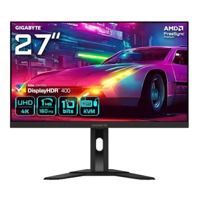 Imagen de Gigabyte M27UA 27&quot; Monitor de Juegos UHD 3840 x 2160, 160Hz, 1ms, 400 CD/m², FreeSync Premium, HDR Listo, HDMI 2.1, DisplayPort 1.4