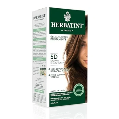 Imagen de Herbatint, 5D Castaño Claro Dorado, Gel Permanente ,150 ml