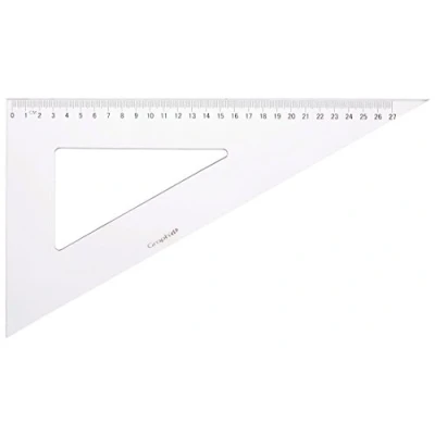 Imagen de Graph’It Escuadra de 60, con 2 bordes antimanchas, 30 cm, transparente
