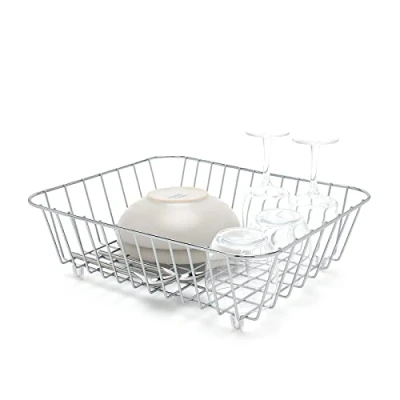 Imagen de simplywire Cesta para Fregadero de Cocina Escurreplatos Cromado