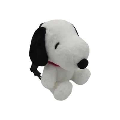 Imagen de CyP Brands Snoopy, Mochila, Bolso, Peluche, Mochila Color Blanco, Producto Oficial