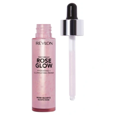 Imagen de Revlon Rose Glow, Prebase de Maquillaje, Hasta 24 h Duración, con Extractos Naturales, Suaviza, Hidrata y Nutre la Piel, Efecto Luminoso Saludable, Frasco Cuentagotas 30 ml