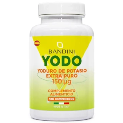 Imagen de Bandini® YODURO DE POTASIO Yodo EXTRA PURO 150 mcg (POR TABLETA), Complemento Alimenticio con KI, Alta Potencia, 100% Vegano, GMP, Sin Gluten, Lactosa, OGM Bandini Pharma