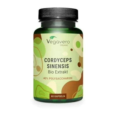 Imagen de Cordyceps Sinensis BIO Vegavero® 7800 mg (12:1) Extracto CS 4 30% Polisacáridos y Polifenoles Energizante Vigorizante Sin Aditivos Vegano