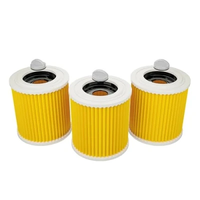 Imagen de 3 x filtros compatibles con aspiradora Kärcher Premium WD3 WD2 WD1 MV3 MV2 WD P Extension KIT en seco y húmedo contra polvo fino olores