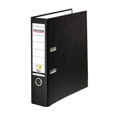 Imagen de Carpeta Falken S de polipropileno, color, DIN A4, color Negro ancho