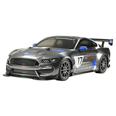 Imagen de Tamiya 58664 1:10 RC Ford Mustang GT4 TT 02 coche/vehículo teledirigido, modelismo, Kit, Hobby, Tinkering, Modelo, Montaje, Color Grey