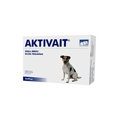 Imagen de Vetplus Aktivait Blister con 60 Comprimidos de Suplemento contra el Envejecimiento Cerebral Perros Razas Pequeñas