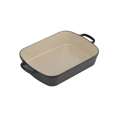 Imagen de Le Creuset Bandeja asadora de hierro fundido, 33 cm, 4, 6 L, Todas las fuentes calor incluso Inducción, Negro Mate, 20184330002422