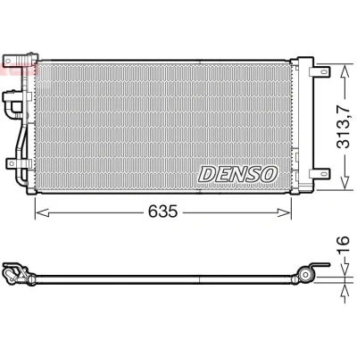 Imagen de DENSO DCN15007 Condensador con secador R 134 a