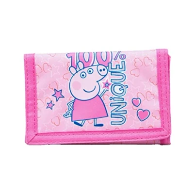 Imagen de Peppa Pig Cartera de tres pliegues rosa para niños, Pink, Moderno
