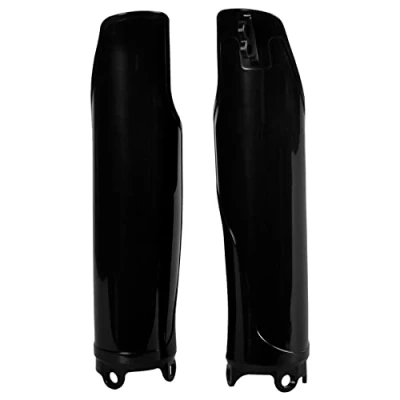 Imagen de POLISPORT 8351700002 Juego de protectores horquilla fabricado en polipropileno resistente a los impactos sin herrajes compatible con motocicletas Honda color negro