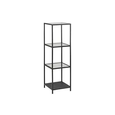 Imagen de AC Design Furniture Jörn Estante Vidrio, Negro, 37 x 35 119.5 cm