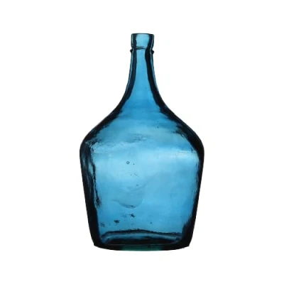 Imagen de NATURAL LIVING Dame Jeanne 2L JARRÓN DE Zafiro EN Vidrio Reciclado D15,5CM X H25CM