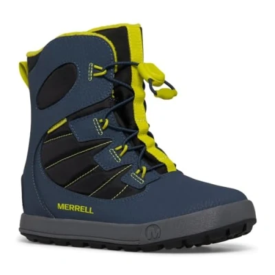 Imagen de Merrell Unisex Botas para la nieve niños, Talla: 37, Navy/lime Zapatos