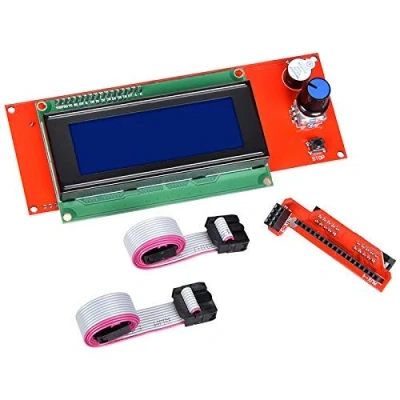 Imagen de ICQUANZX 2004 Módulo de controlador pantalla inteligente LCD con adaptador para RAMPS 1.4 Accesorio kit impresora 3D Arduino Pololu Shield