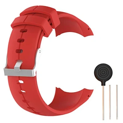 Imagen de WEINISITE Pulsera para SUUNTO Spartan Ultra,Silicona Repuesto Correa Ultra Running Watch (Rojo)