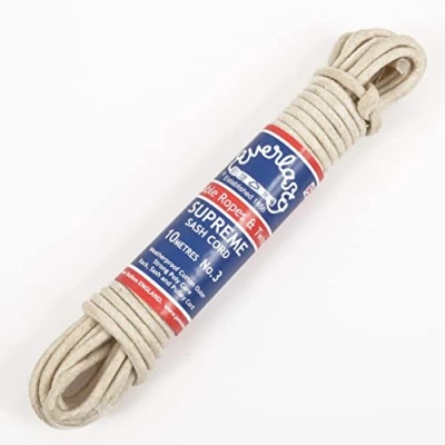 Imagen de EVERLASTO Supreme Waxed S/Cord NO.3 10M, Algodón, Natural, 6 mm