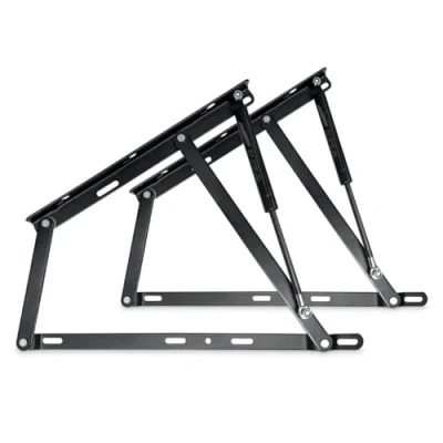 Imagen de Homey Pack de Sistema Completo Elevación Hidráulicos Profesional para Canapés, Incluye Bisagras Pistones Tornillería, Potencia 900 NW (Cama 90)