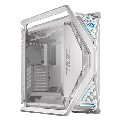 Imagen de ASUS ROG Hyperion GR701 PC Case, Admite 2 Radiadores de 420 mm, 4 Ventiladores PWM 140 Paneles Laterales Abatibles, Soporte VGA Integrado y Concentrador ARGB, Panel Frontal x USB Type C