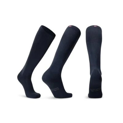 Imagen de DANISH ENDURANCE 1 o 3 Calcetines de Compresión Algodón Orgánico, Mujer y Hombre, Deporte, Recuperación, Azul Oscuro, 0