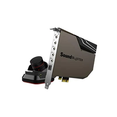 Imagen de Creative Sound Blaster AE 7 Tarjeta de sonido DAC/amplificador PCI e alta resolución con biamplificador auriculares Xamp Discreet y módulo control audio gris/negro