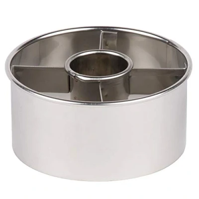 Imagen de Ateco Cortador de rosquillas acero inoxidable 3 1/2 pulgadas, color plateado