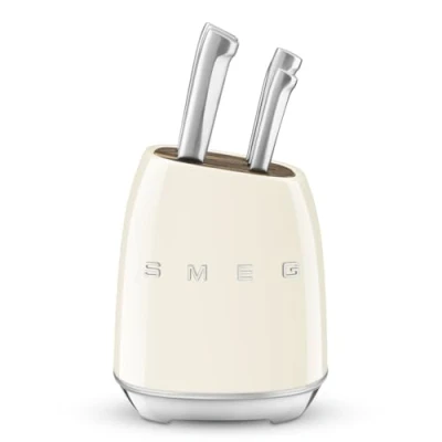 Imagen de SMEG Bloco de Facas Anni 50 Creme KBSF02CR
